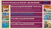 Das Programm des „LA OLA Event-Weekends“ voller Abwechslung, Spaß und besonderer Erlebnisse. Foto. Stadtholding. Frei.