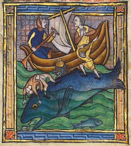 Der thematische Bogen der Vortragsreihe ist weit gespannt. Von Burgen über das Meer bis hin zur Entstehung großer Religionen. Die Abbildung zeigt die mittelalterliche Darstellung die „Walinsel“ im Getty-Museum, MS. Ludwig XV 3 (Bestiarium), zirka aus dem Jahr 1270, Foto. Getty Museum. Pressefrei. 