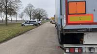 Kontrolle des Schwerverkehrs auf der B 272 am gestrigen Mittwoch bei Hochstadt. 