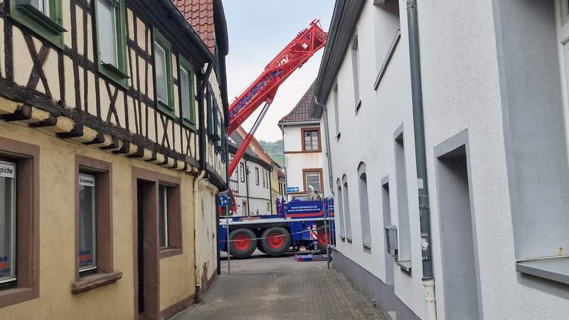 ... dass er nicht wirklich aufs Bild passt. Foto. rw. 