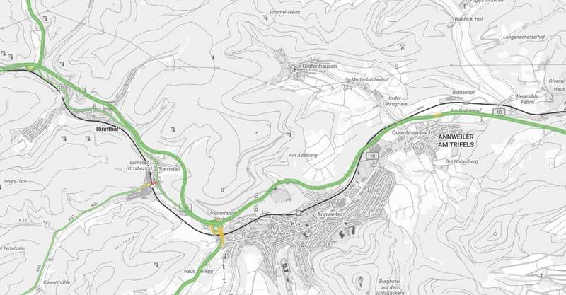 Die B-10-Tunnels bei Annweiler werden kommende Woche nächtens wegen Wartungsarbeiten gesperrt.