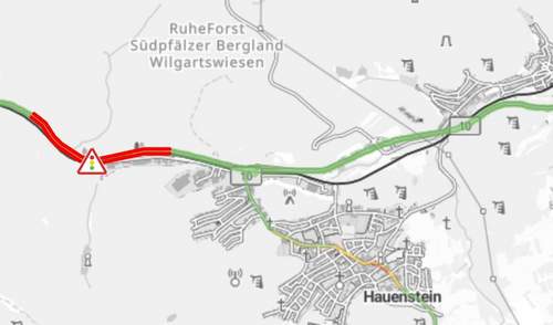 17.09.2026 - Gestartet. B-10-Ausbau. Dreispurig an Felsnase.