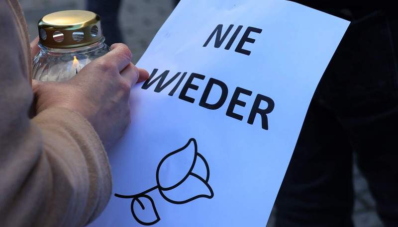 Nie wieder. Die Stadt LD gedenkt am 27. Januar den Opfern des Holocaust. Foto. Stadt. LD. Foto. Frei