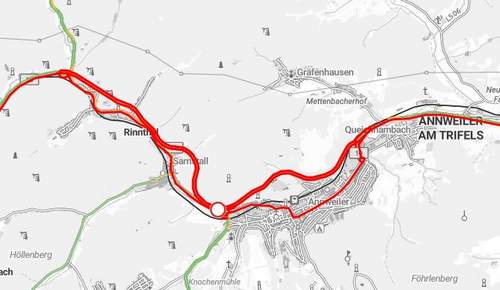 09.05.2026 - Freie Fahrt. Auf der B 10. Tunnel-Sperrung endet. Sonntag.