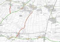 Die seit Ende September bestehende Vollsperrung der Straße zwischen Klingen und der B 38 (oben links) wird Mitte März aufgehoben. Die Straße ist dann saniert. Dafür wird tags darauf die L 544 zwischen Barbelroth und der B 38 voll gesperrt. Die Sanierung hier soll 5 Monate dauern. 