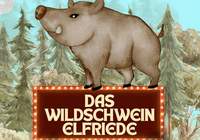 Kinder- und Jugendtheater-Projekt feiert mit dem Stück das Wildschwein Elfriede am kommenden Samstag, 28. Juni, 17 Uhr, Premiere auf der Eselsbühne bei Dörrenbach. Foto. PR. Frei.