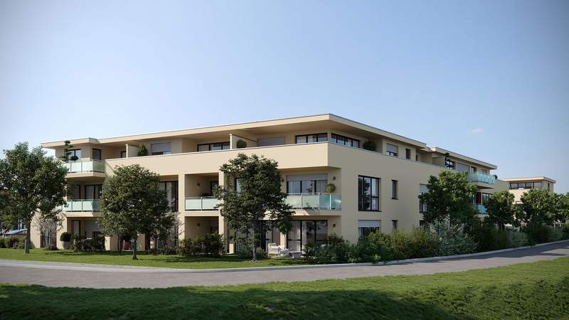 ... und ein Mehrparteienhaus mit 25 Wohneinheiten. 