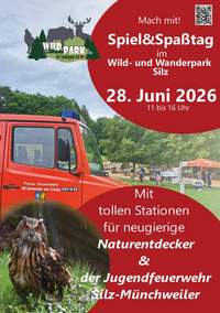 Wasserspiele mit der Jugendfeuerwehr stehen beim Spiel- und Spaßtag im Wild- und Wanderpark bei Silz am kommenden Sonntag auf dem Programm. Archivfoto. WWP. Frei. 
