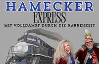 Prinzessin Anette I. und Prinz Ronald I. führen unter Volldampf den Hamecker-Express.