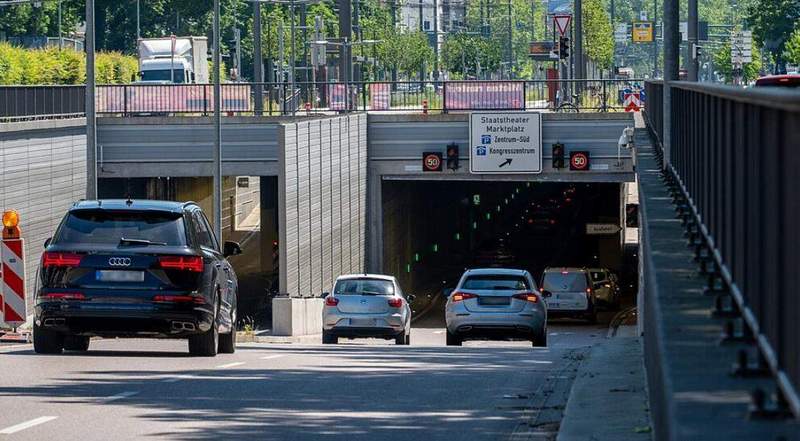 Westportal des Karoline-Luise-Tunnels beim Karlstor. Foto. Stadt KA. Monika Müller-Gmelin. Pressefrei. 