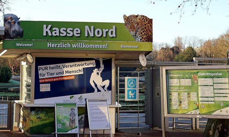 An der Kasse Nord gibt es zukünftig wieder einen barrierefreien Eingang. Foto. Zoo KA. Timo Deible. Frei. 