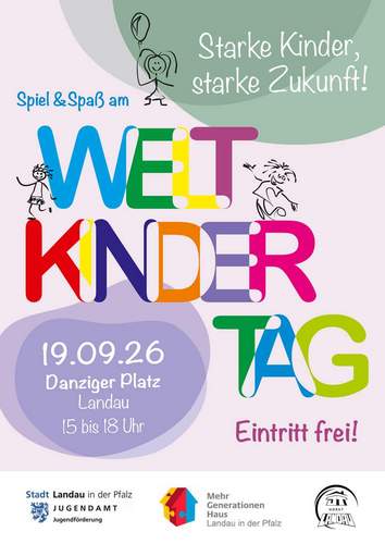Am 19. September wird auf dem Danziger Platz in LD Weltkindertag gefeiert. Foto. Stadt. LD. Frei. 