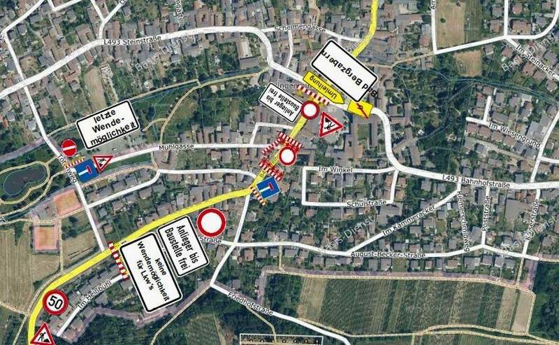 Vom 7. bis 9. April wird die Weinstraße in Klingenmünster voraussichtlich voll gesperrt. Grund ist laut VG-Verwaltung ein Wasserrohbruch, der repariert werden soll. 