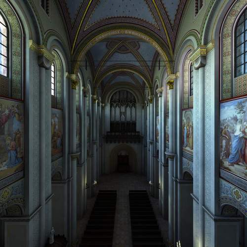 Rekonstruktion der Ausmalung des SPer Domes. Foto. Historisches Museum. Archimedix. Pressefrei. 