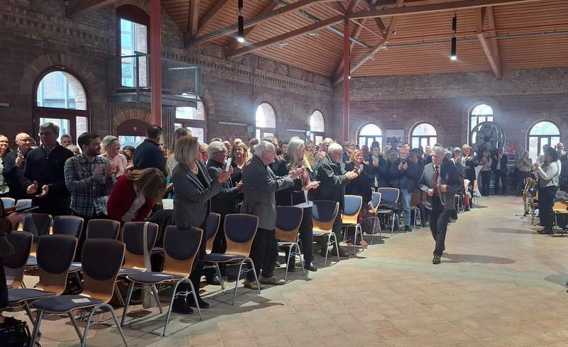 Standing Ovation für Wladimir Speigl beim Neujahrsempfang in Jockgrim. Foto. German Gutenbacher. Pressefrei. 