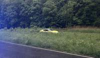 Wohl zu flott unterwegs und von der Fahrbahn abgekommen. Am Sonntag von der B 427. Eine 84-Jährige im Sport-Coupé.