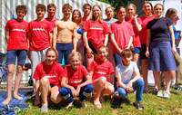 Die erfolgreiche Schwimmer-Truppe des TV BZA in Drachenbronn. Viel Gold. Viel Silber und viele persönliche Bestzeiten. Foto. TV BZA. Frei.