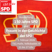Am kommenden Sonntag gibt es in NW eine Ausstellung zu 150 Jahre SPD/NW. Foto. SPD. Frei. 