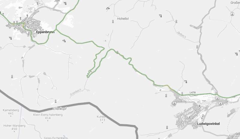 Vom 6. bis 11. Oktober wird die K 478 zwischen Ludwigswinkel und Eppenbrunn voll gesperrt. 