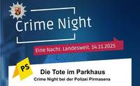 Schnupper-Kurs. Bei einer Crime-Night in den Polizisten-Beruf reinschnuppern. 
