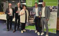 Beim Get-Together. Von links. Marcus Ehrgott, Michael Englert, Anette Kloos, Mario Brandenburg, Martin Brandl. Foto. KV. GER. Kilian Kunz. Frei