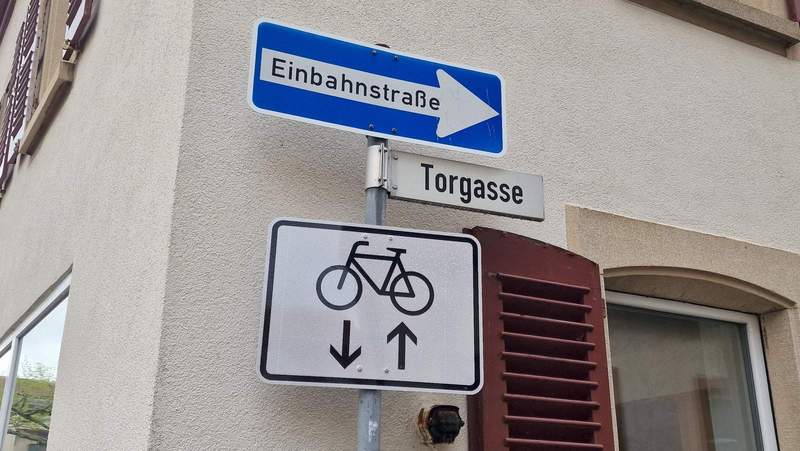 In BZA sind weitere 9 Einbahnstraßen für gegenläufiges Radfahren freigegeben. Foto. rw. 