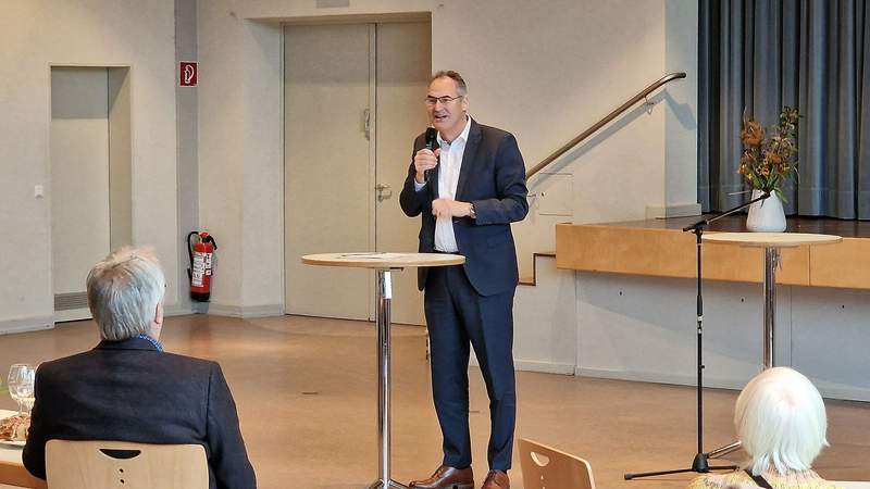 Landrat Dietmar Seefeldt bei seinem 23. Neujahrsempfang. Die CDU steht für Werte. Foto. rw.