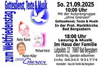 Am kommenden Sonntag ist Weltfriedenstag. Dieser wird auch in BZA begangen. 