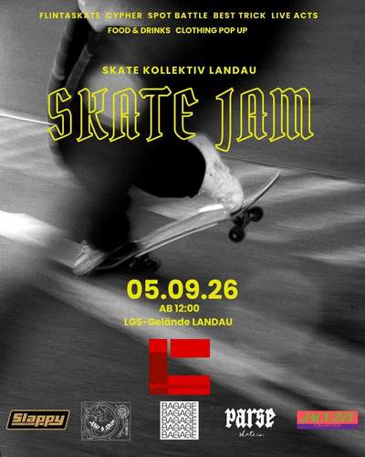 Das Landauer Skate-Kollektiv organisiert am 5. September erneut einen Skate-Jam auf dem LGS-Gelände in LD. Foto. Skate-Kollektiv LD. Frei.