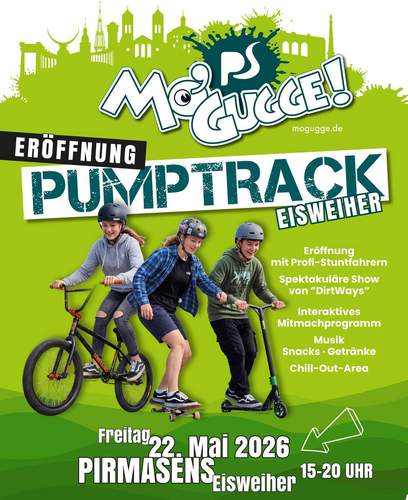 Neue Fun-Sport-Attraktion in PS. Ein Pumptrack. Eröffnung am 22. Mai. 