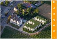 Morgen mehr zu den geplanten Neubauten auf der Wollmesheimer Höhe. Hier die beiden Gebäude mit Dachbegrünung. Foto. Fa. ABL. Frei. 