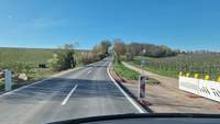 Auf der sanierten L 510 zwischen Klingen und der B 38 fährt es sich wie auf Schienen. Foto. rw.