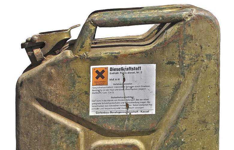 Diesel-Diebe. In Hördt.