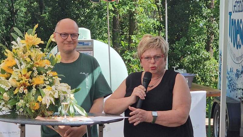 Der Vorstand des Böhämmer Jagd-Clubs BZA. Gisela Gander (1. Vorsitzender) und Aleksander Bogdanovic (2. Vorsitzender). Foto. rw. 