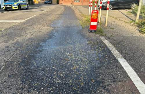 01.09.2026 - Rutschbahn. Trauben auf der Straße. 