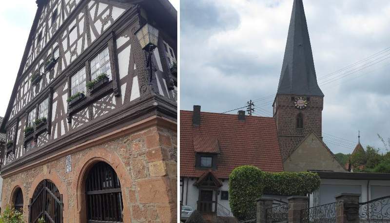 Zwischen den sich gegenüberliegenden Gebäuden altes Rathaus und Wehrkirche schlägt das Herz des mittelalterlichen Dornröschen-Marktes am Samstag und Sonntag. Fotos. rw. 