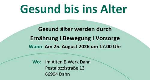 12.08.2026 - Gesund im Alter. Info- und Mitmachangebot.