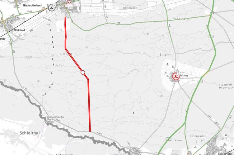 Die Umwandlung der K 23 zur Fahrradstraße kostet 1,1 Millionen Euro und bis Ende November abgeschlossen sein. 