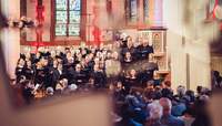 Die Bezirkskantorei BZA unter der Leitung von Wolfgang Heilmann gibt am 22. Mai in der Marktkirche in BZA und am 25. Mai in der Kirche St. Georg Konzerte. Foto. BK BZA. Pressefrei. 