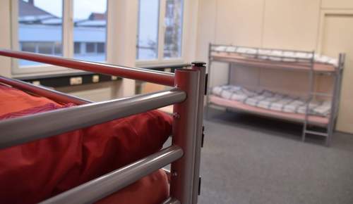 05.07.2026 - Außer Betrieb. Flüchtlingsheim in Schlachthofstraße.