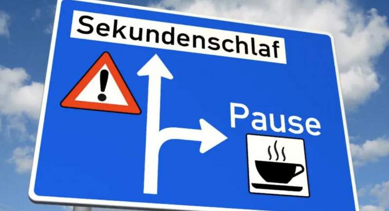Sekundenschlaf auf der A 65 bei Rohrbach endet in der Leitplanke. 
