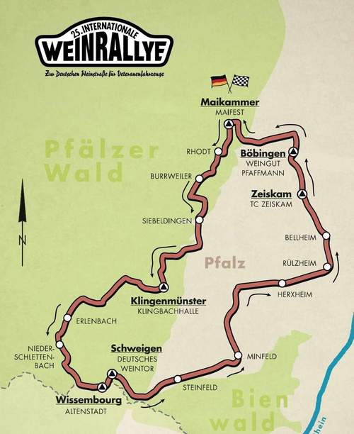 13.05.2026 - Weinrallye. 250 Oldtimer. Autos & Motorräder. Freitag & Samstag.
