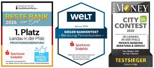 31.03.2026 - Sparkasse Südpfalz. Bestes Kreditinstitut in RLP.