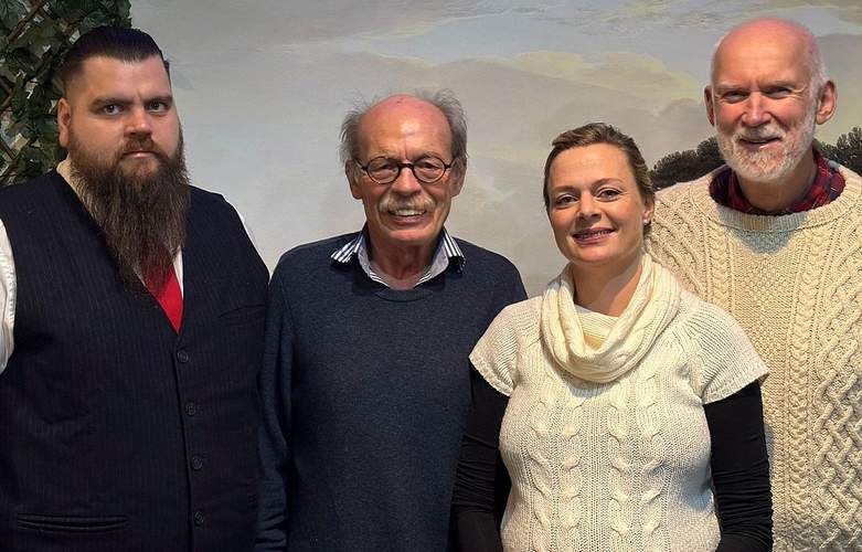 Fritz Weilacher (2. von links) ist Direkt-Kandidat des BSW im Wahlkreis NW-SP. 