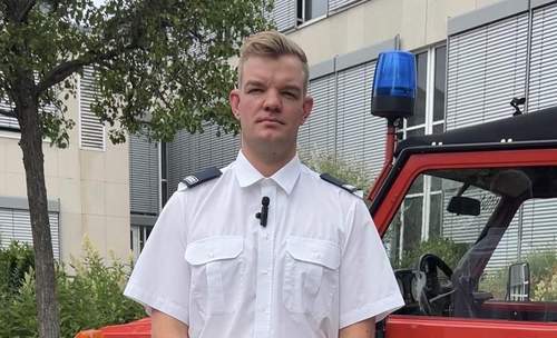 23.07.2026 - Neu im Amt. Wehrleiter Florian Roos. Im Gespräch.