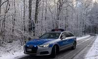 Winterwetter. Auch an der SÜW. Die Polizei verzeichnete bislang 2 Unfälle. 