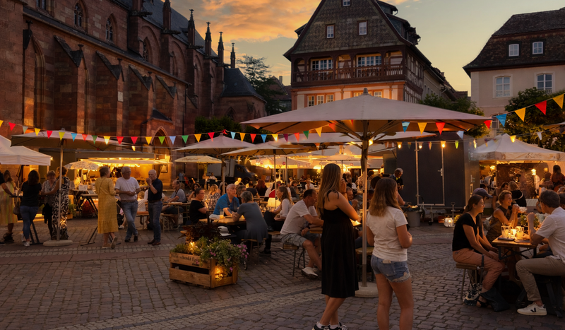 Am morgigen Donnerstagnachmittag beginnt auf dem Marktplatz in NW der Abendmarkt, das After-Work-Event mit Musik.