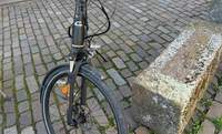 Das mit einem Mountainbike verunfallte Pedelec. Passiert am gestrigen Sonntag in Rhodt. 