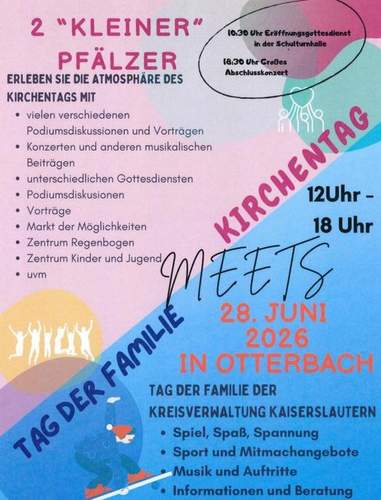 Der kleine Pfälzer Kirchentag der Evangelischen Landeskirche in Otterbach bei KL wird aufgrund der Hitzewelle abgesagt. 