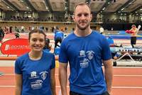 Sebastian Hanß wurde Süddeutscher Vizemeister im Kugelstoßen und Giuliana Haas lief über 3000 Meter neue persönliche Bestzeit.